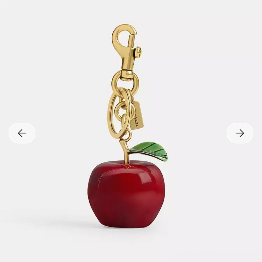 NWT COACH Apple Bag Charm CY399